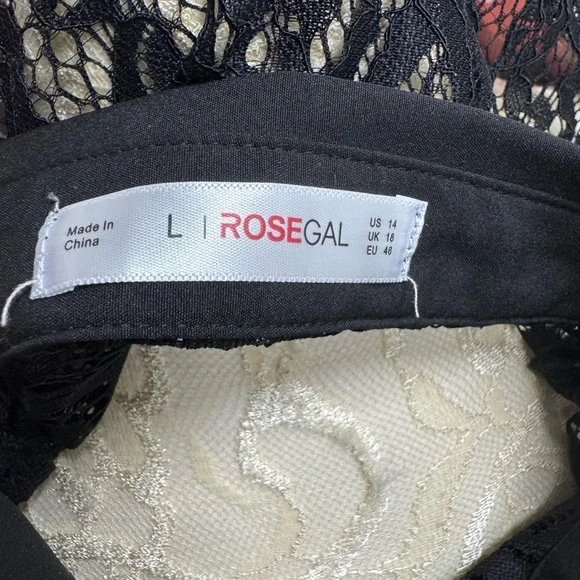 Rosegal Black Lace Detail Top - Picture 4 of 5